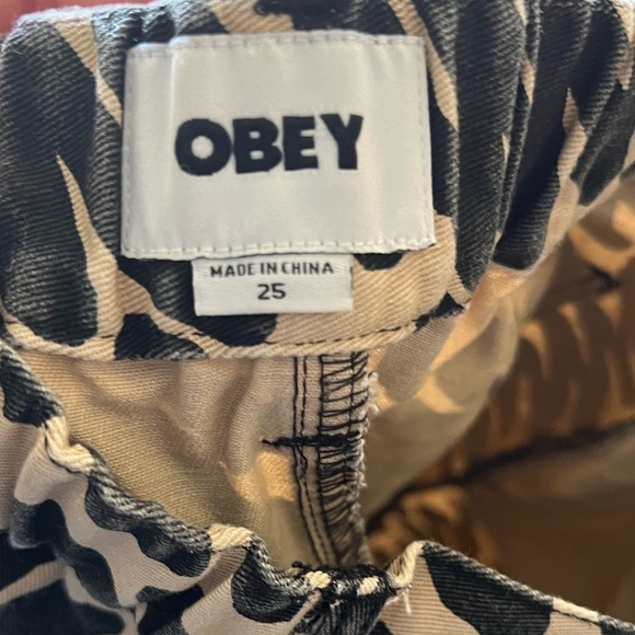OBEY Brighton Printed Carpenter Pant 25 - Picture 6 of 15